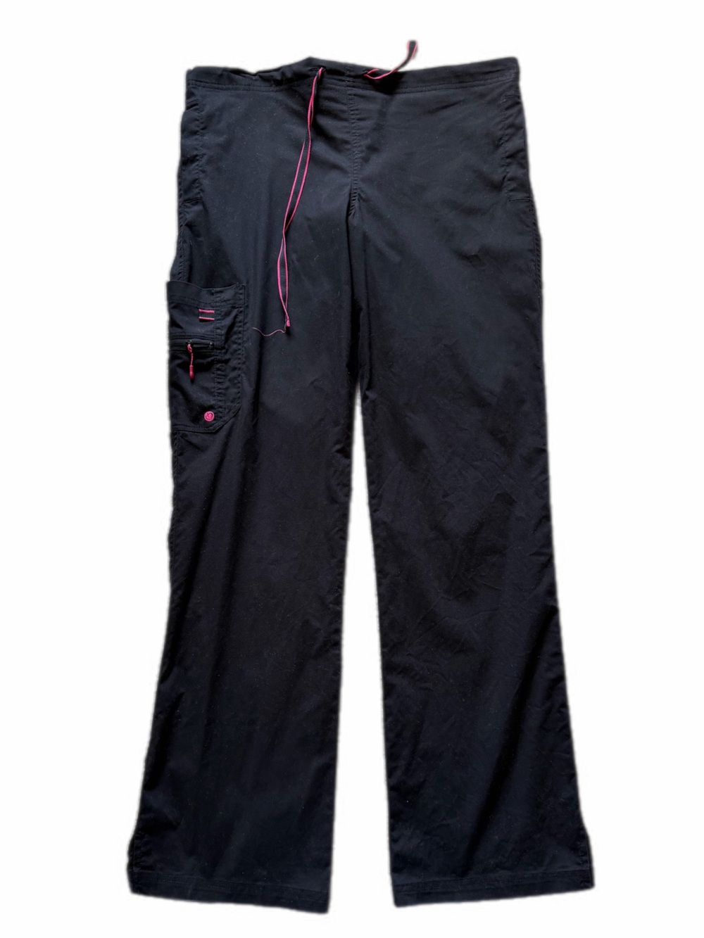 Life is Peachy black medium TALL scrub pants 7670T - Picture 2 of 8